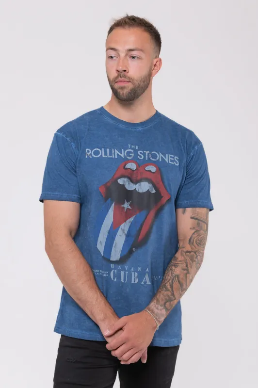 The Rolling Stones Havana Cuba Snow Wash T Shirt sold by Paradiso Clothing