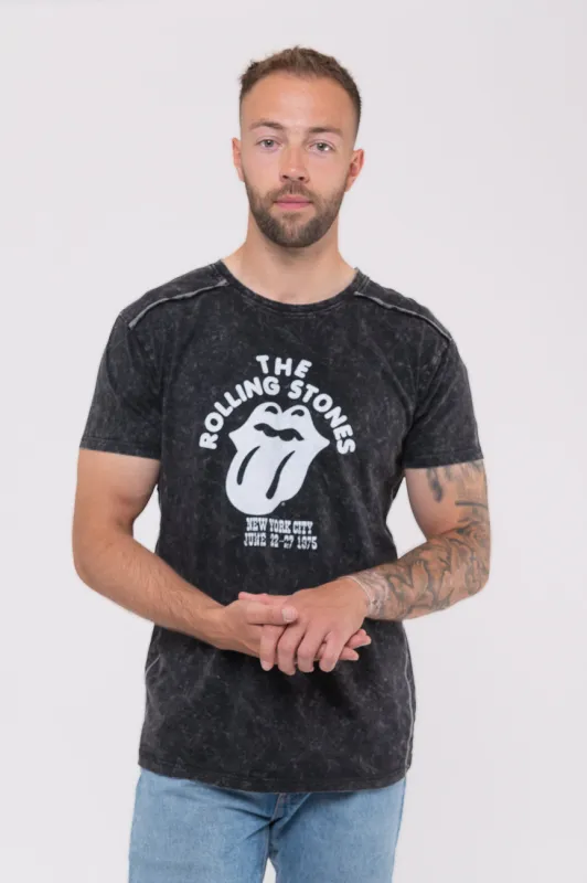 The Rolling Stones NYC 75 Snow Wash T Shirt sold by Paradiso Clothing