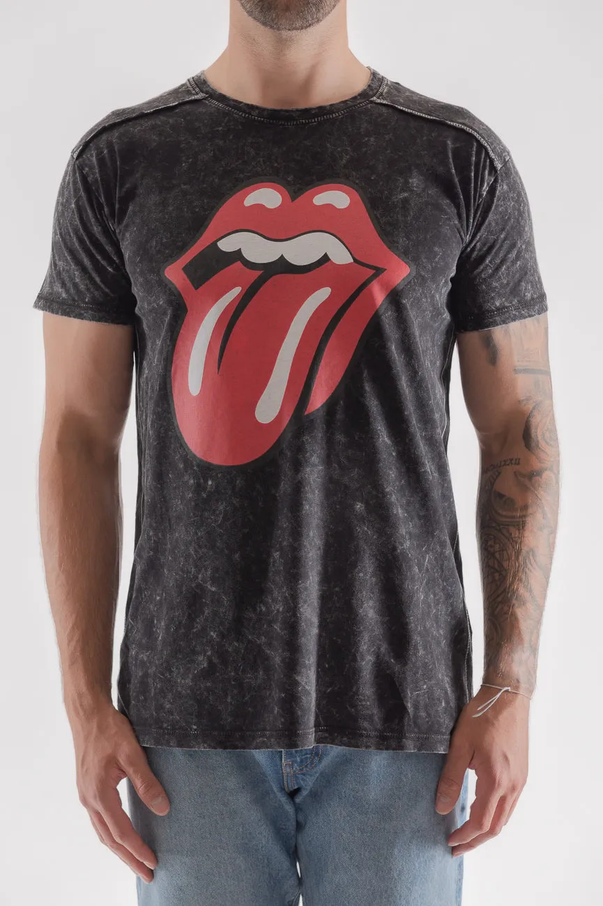 The Rolling Stones Classic Tongue Snow Wash T Shirt sold by Paradiso Clothing product image thumbnail 3