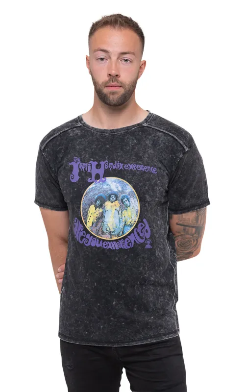 Jimi Hendrix Experienced Snow Wash T Shirt made by Paradiso Clothing