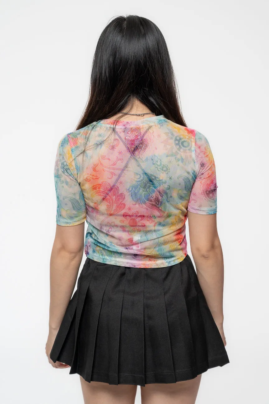 The Beatles Sgt Pepper All over Print Mesh Crop Top sold by Paradiso Clothing product image thumbnail 4