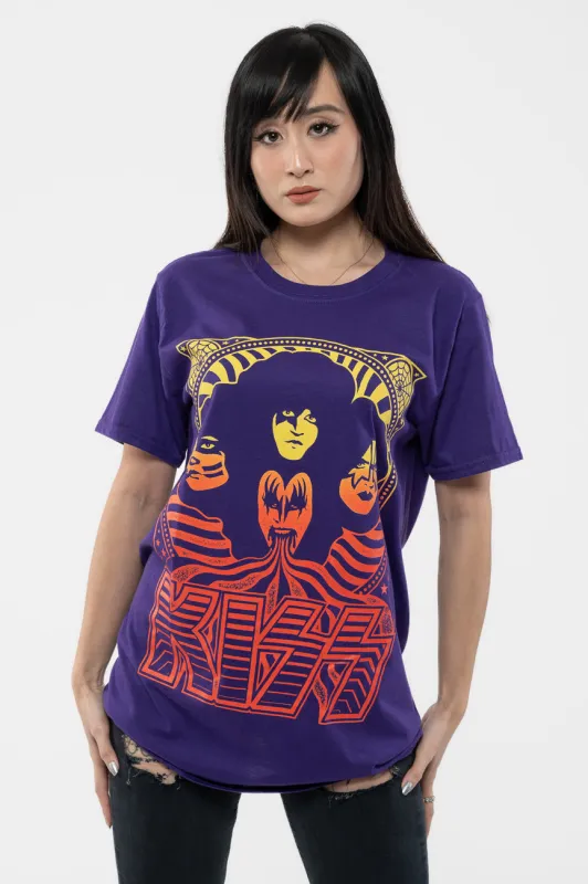 Kiss Gradient Group Shot T Shirt sold by Paradiso Clothing