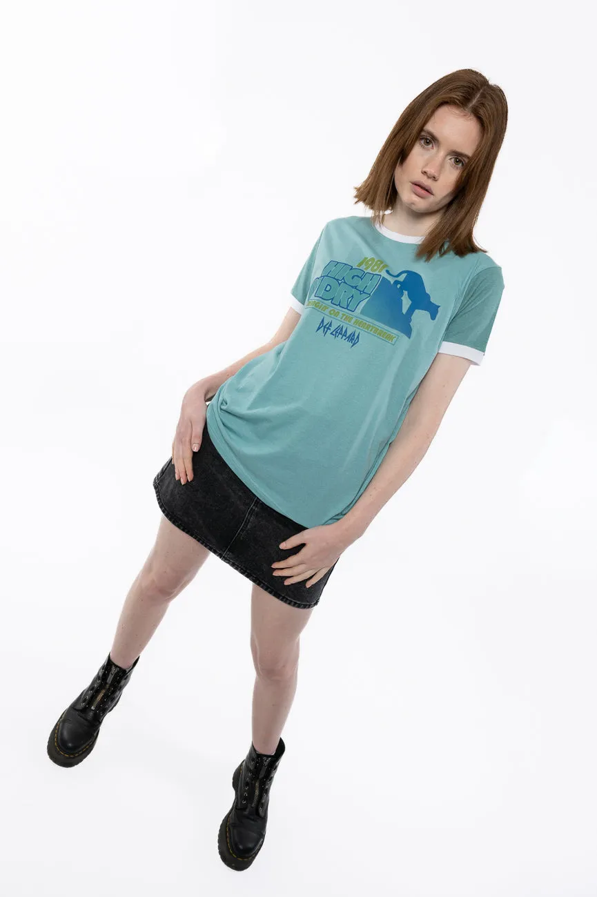 Def Leppard High N Dry Ringer T Shirt sold by Paradiso Clothing product image thumbnail 5