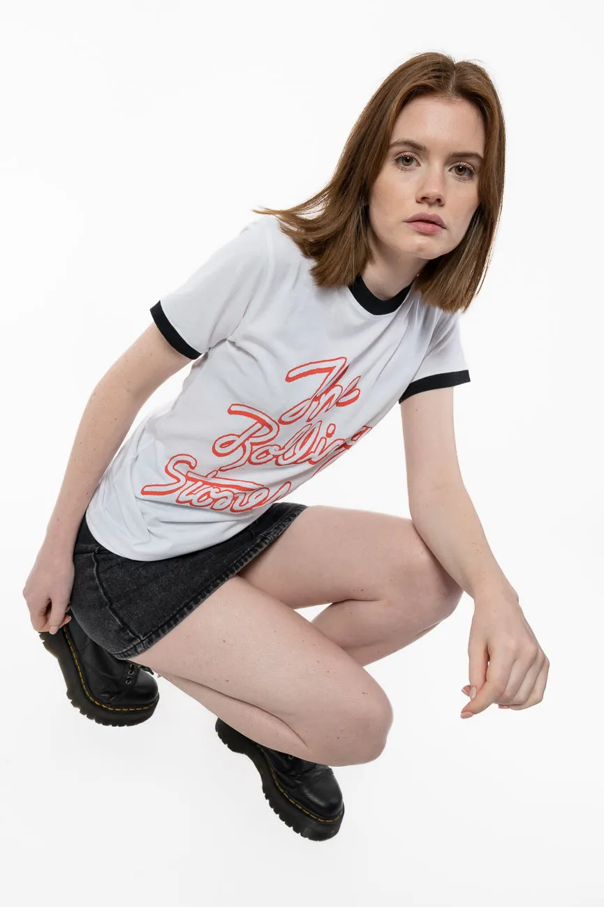 The Rolling Stones Signature Band Logo Ringer T Shirt sold by Paradiso Clothing product image thumbnail 5