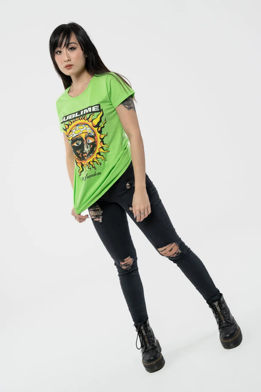 Sublime 40oz To Freedom Skinny T Shirt sold by Paradiso Clothing product image thumbnail 5