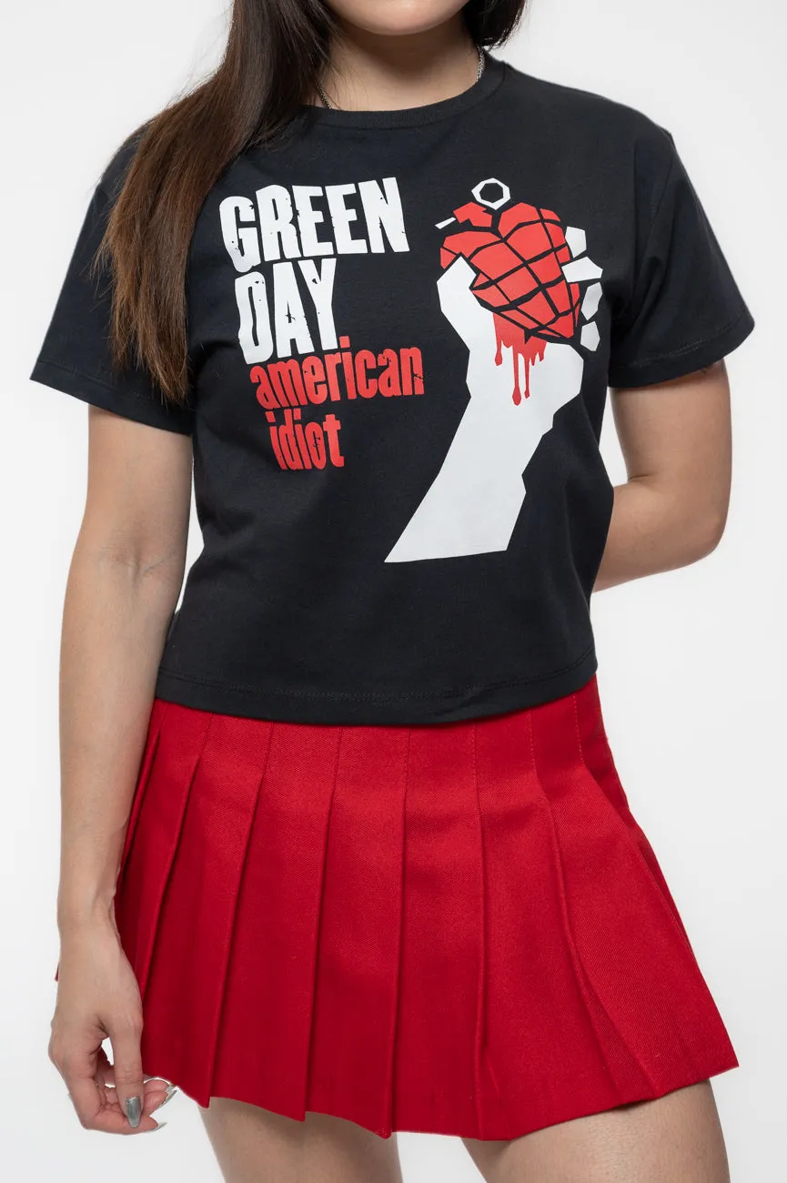 Green Day American Idiot Crop Top sold by Paradiso Clothing product image thumbnail 3