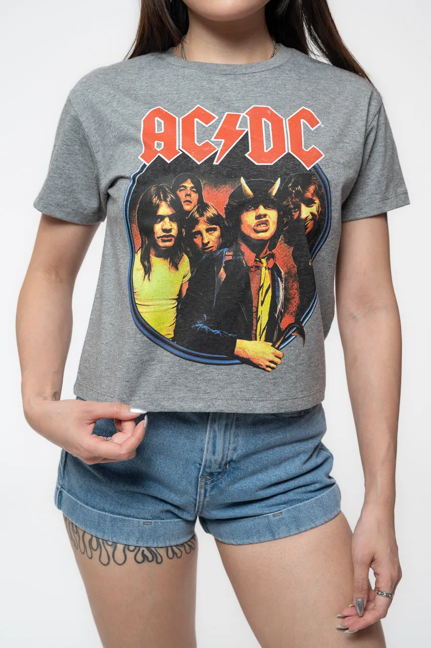 AC/DC Highway To Hell Circle Crop Top sold by Paradiso Clothing product image thumbnail 3