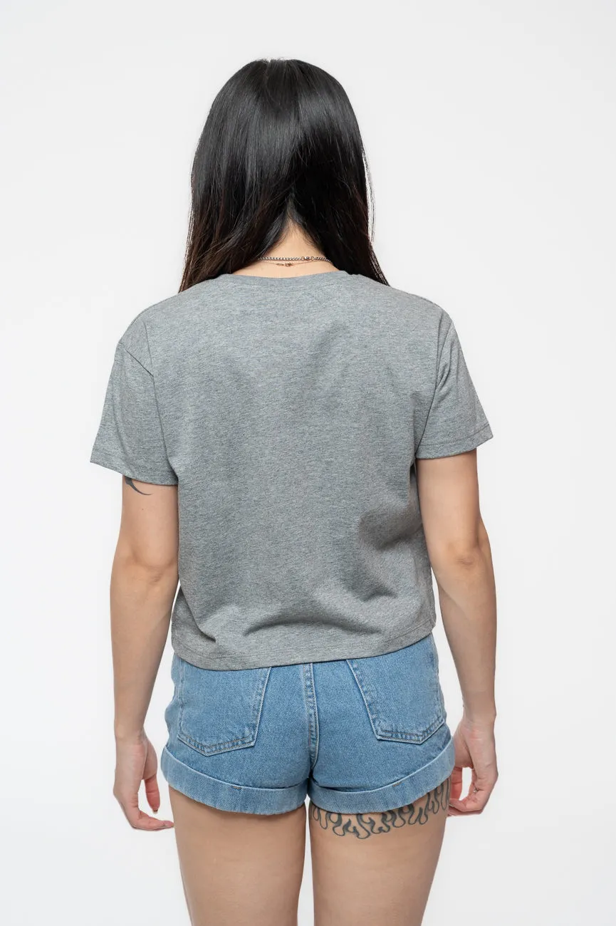 AC/DC Highway To Hell Circle Crop Top sold by Paradiso Clothing product image thumbnail 4