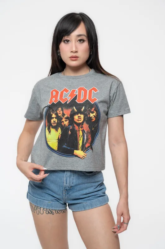 AC/DC Highway To Hell Circle Crop Top sold by Paradiso Clothing