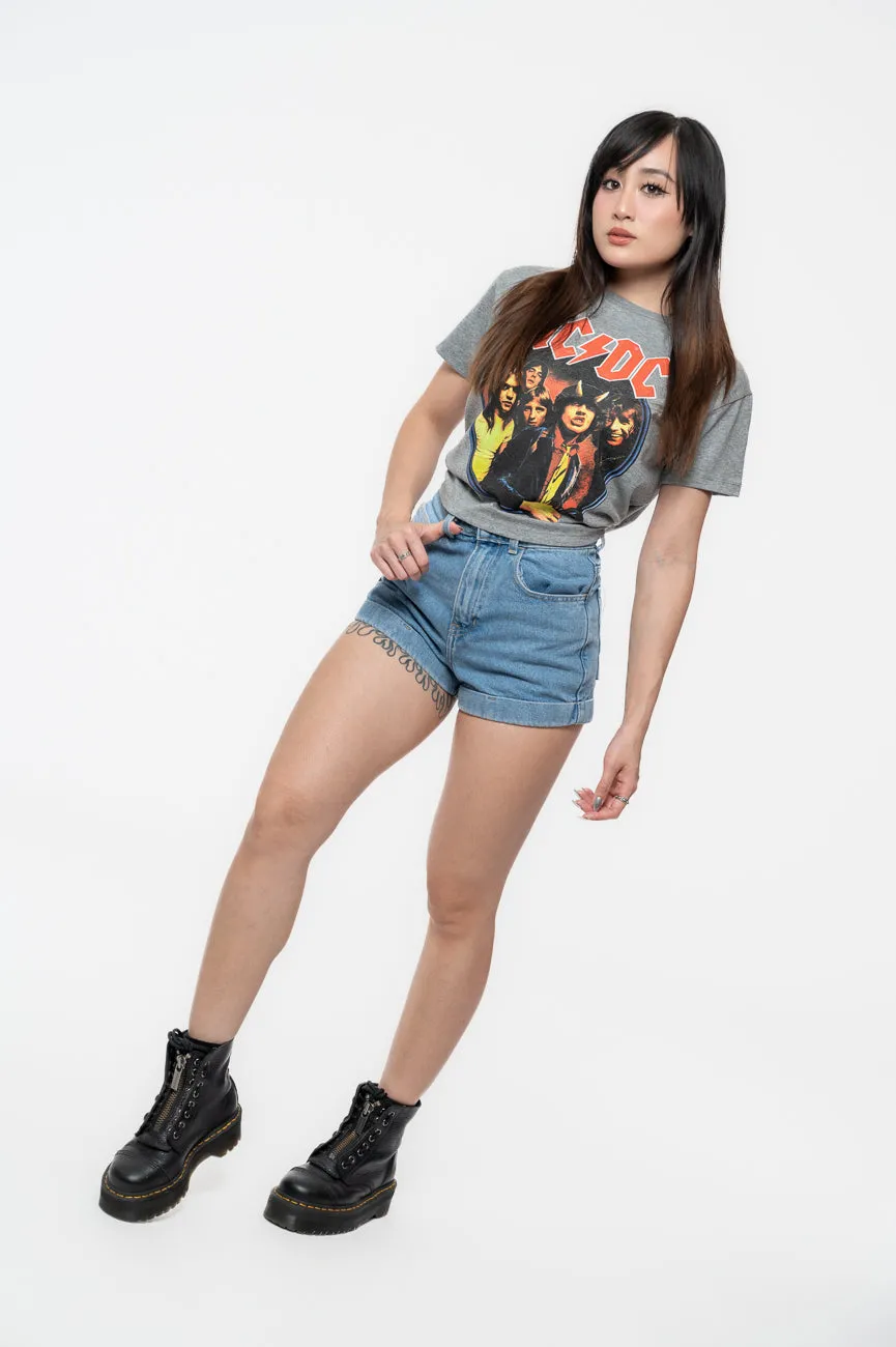 AC/DC Highway To Hell Circle Crop Top sold by Paradiso Clothing product image thumbnail 5