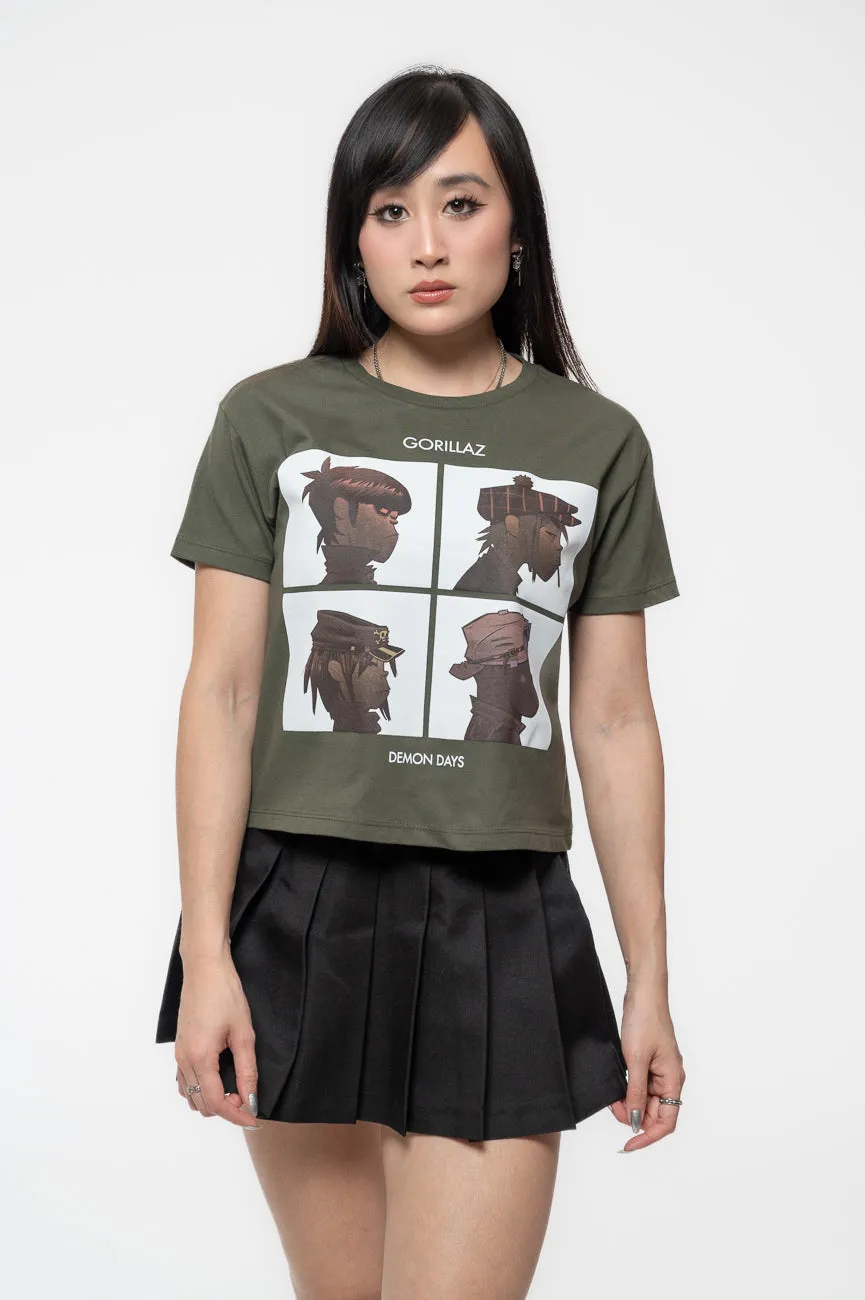 Gorillaz Demon Days Crop Top sold by Paradiso Clothing
