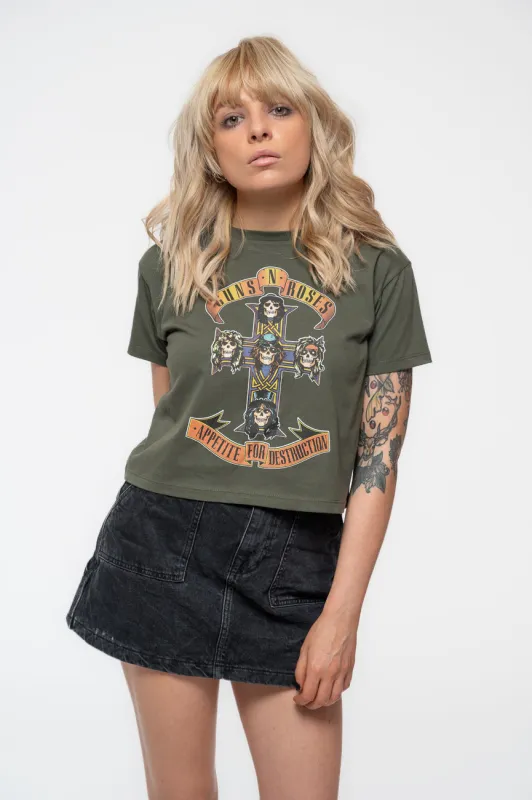 Guns N Roses Appetite For Destruction Crop Top sold by Paradiso Clothing