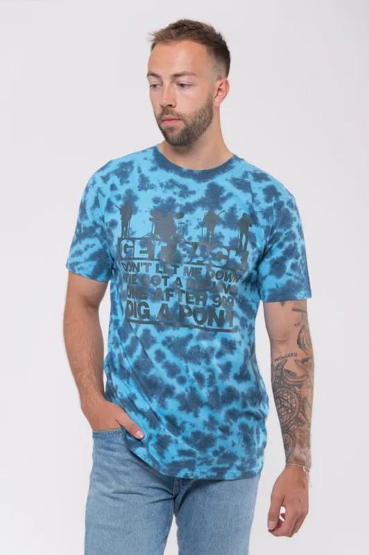 The Beatles Let it Be Songs Dip Dye T Shirt sold by Paradiso Clothing