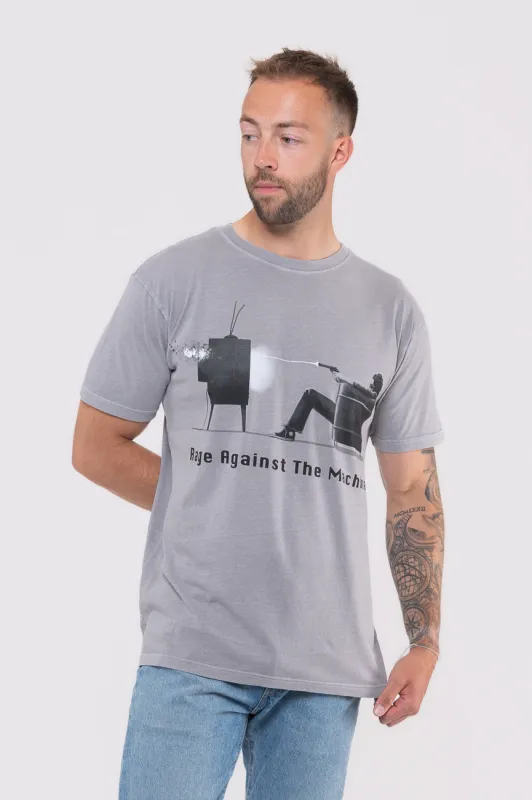 Rage Against The Machine Wont Do Dip Dye Mineral Wash T Shirt sold by Paradiso Clothing