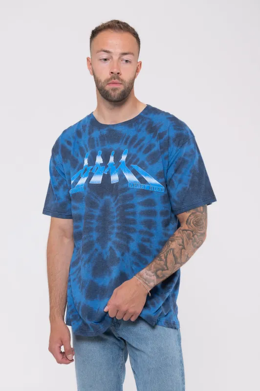 The Beatles Abbey Road Crossing Gradient Dip Dye T Shirt sold by Paradiso Clothing