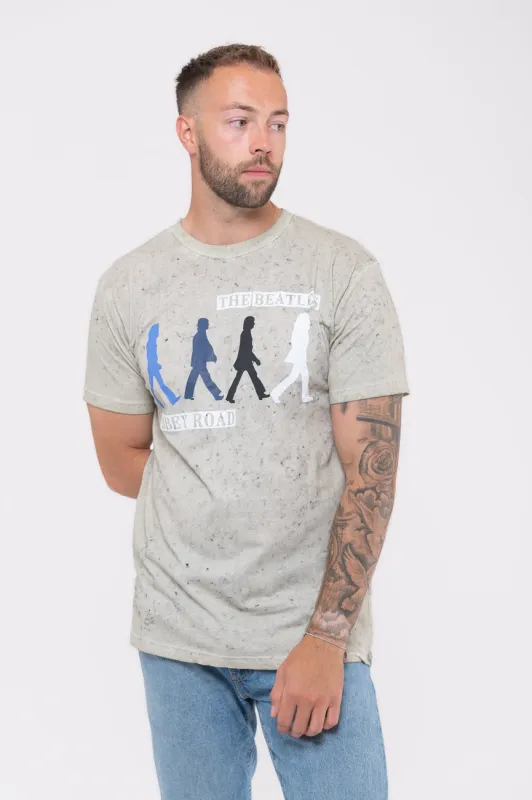 The Beatles Abbey Road Colours Dip Dye T Shirt sold by Paradiso Clothing