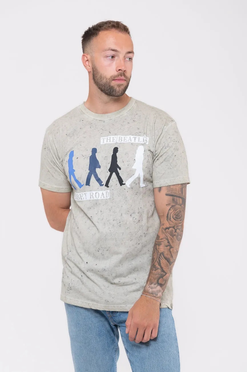 The Beatles Abbey Road Colours Dip Dye T Shirt sold by Paradiso Clothing