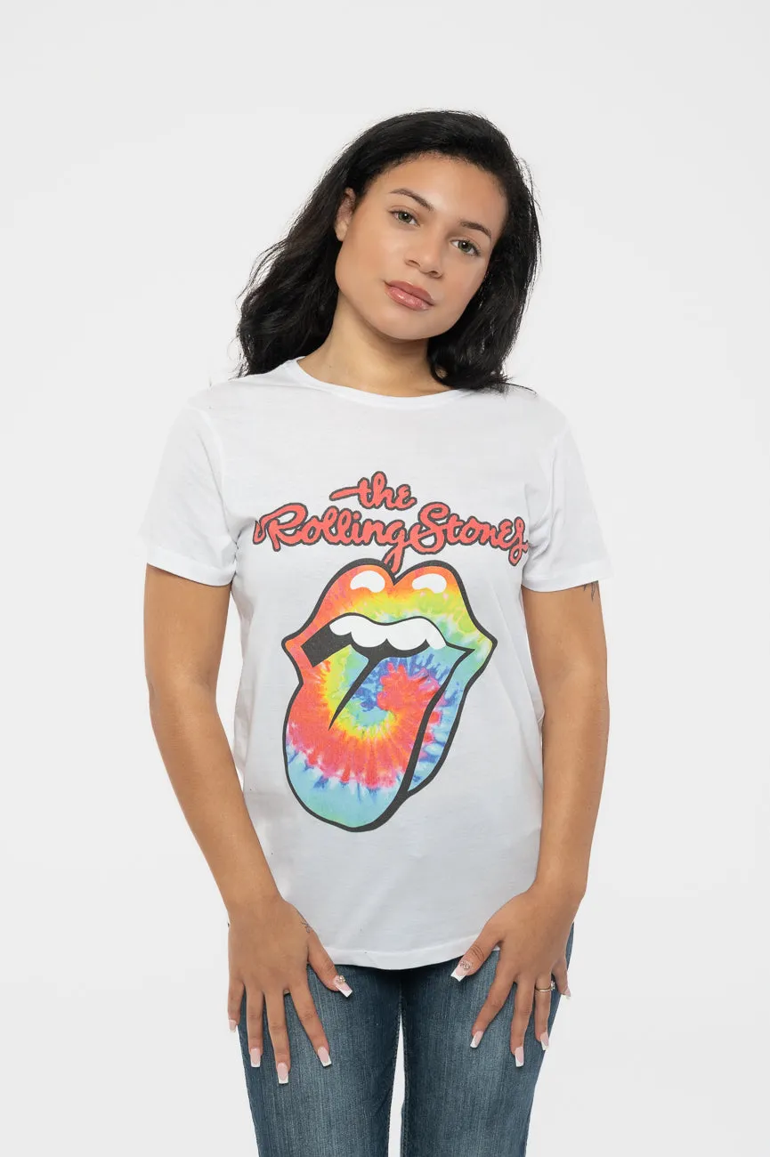 The Rolling Stones Tie Dye Tongue T Shirt sold by Paradiso Clothing