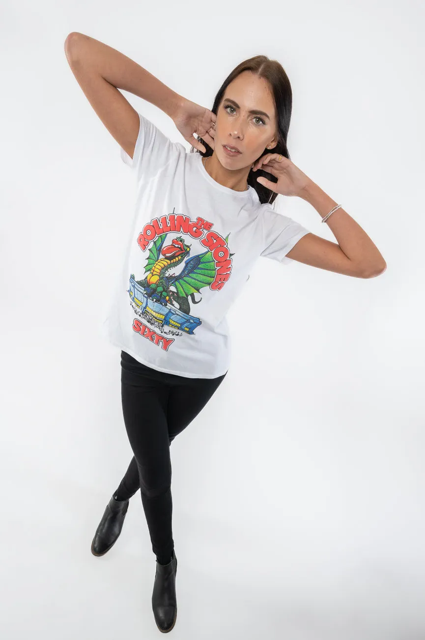 The Rolling Stones Sixty Stadium Dragon Puff print Skinny Fit T Shirt sold by Paradiso Clothing product image thumbnail 5