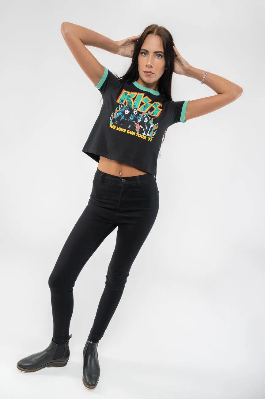 Kiss Love Gun Tour Ringer Crop Top sold by Paradiso Clothing product image thumbnail 5