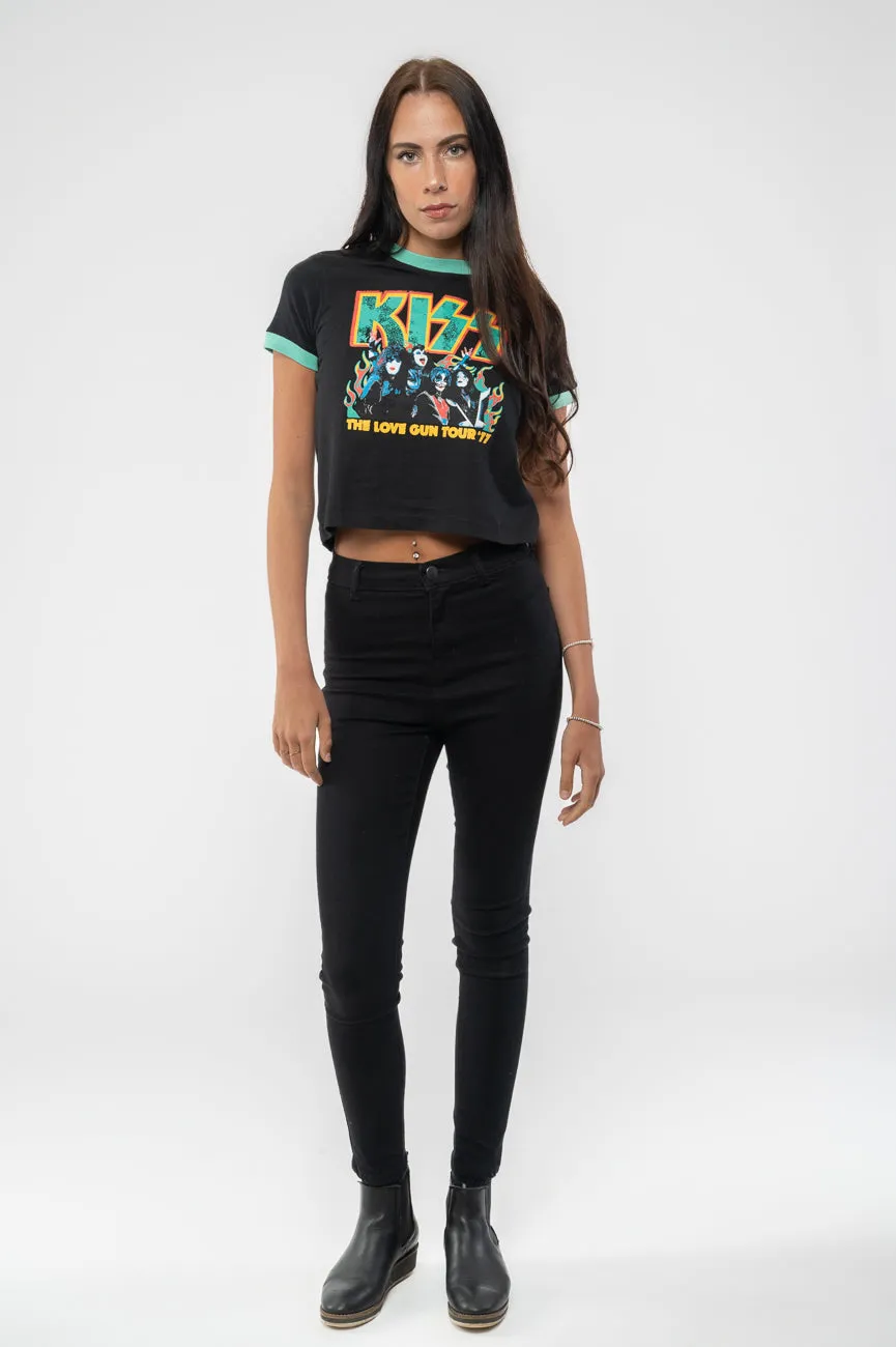 Kiss Love Gun Tour Ringer Crop Top sold by Paradiso Clothing product image thumbnail 2