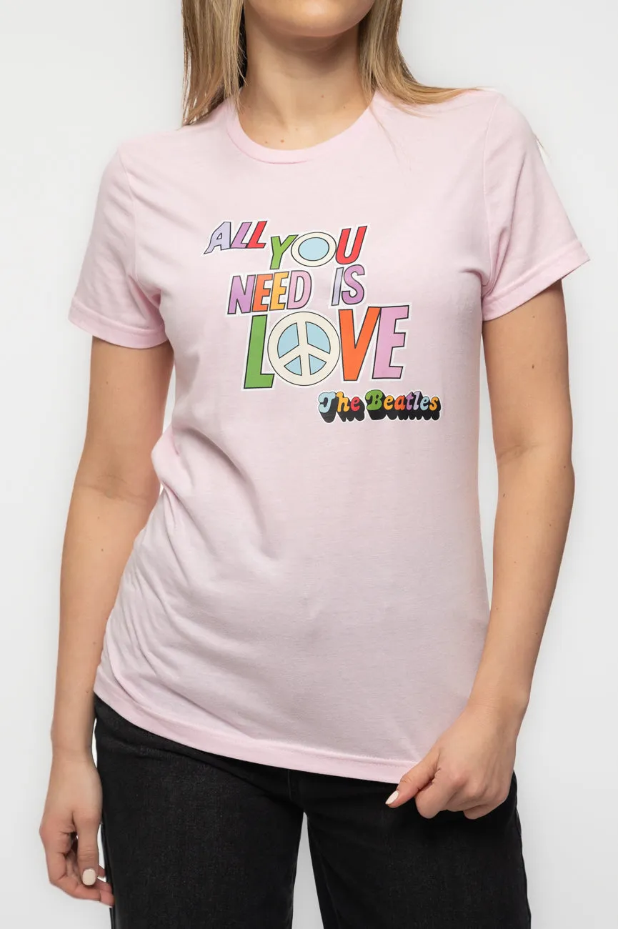 The Beatles All You Need is Love Skinny Fit T Shirt sold by Paradiso Clothing product image thumbnail 3