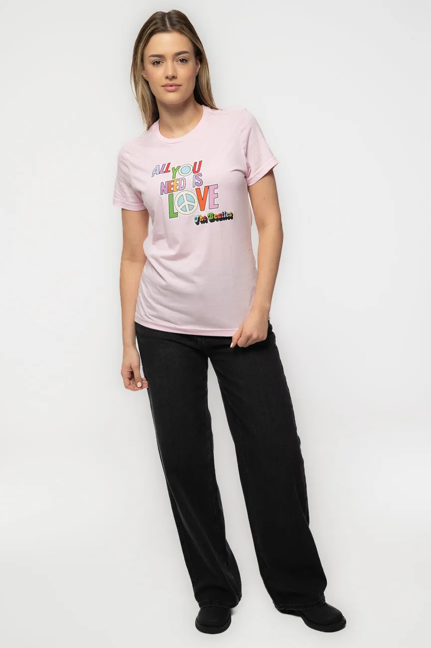 The Beatles All You Need is Love Skinny Fit T Shirt sold by Paradiso Clothing product image thumbnail 2