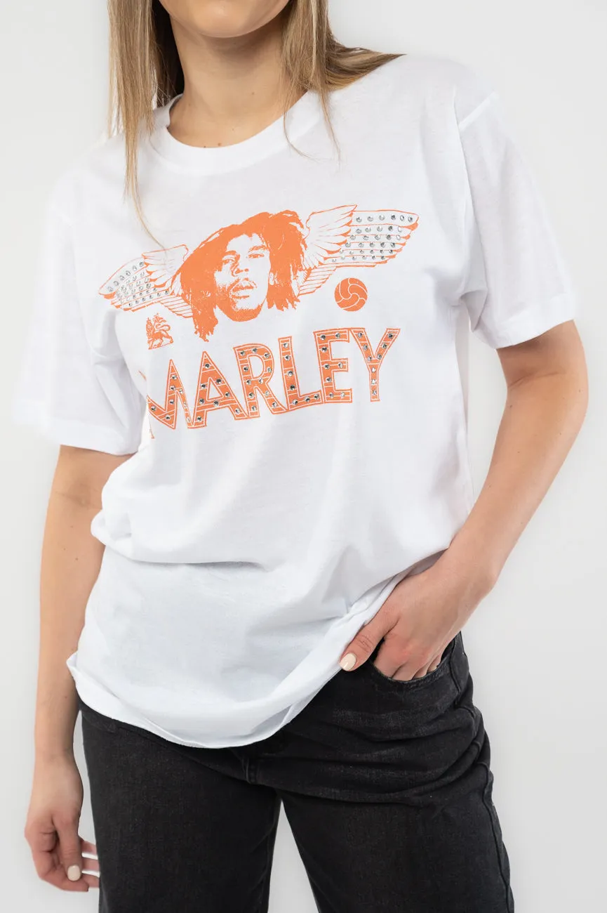 Bob Marley Diamante Wings T Shirt sold by Paradiso Clothing product image thumbnail 3