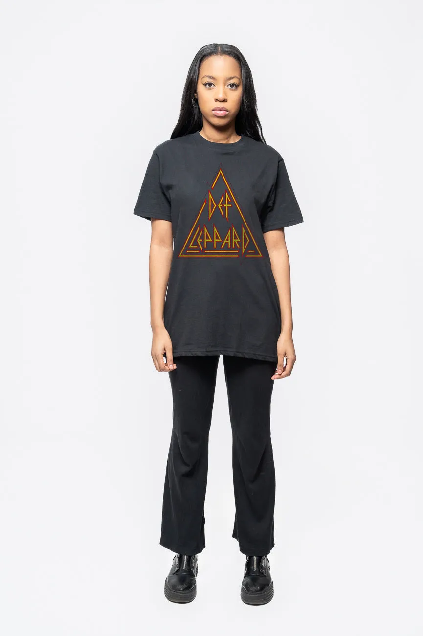 Def Leppard Triangle Band Logo T Shirt sold by Paradiso Clothing product image thumbnail 2