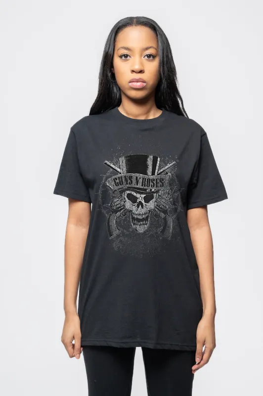 Guns N Roses Faded Skull T Shirt sold by Paradiso Clothing
