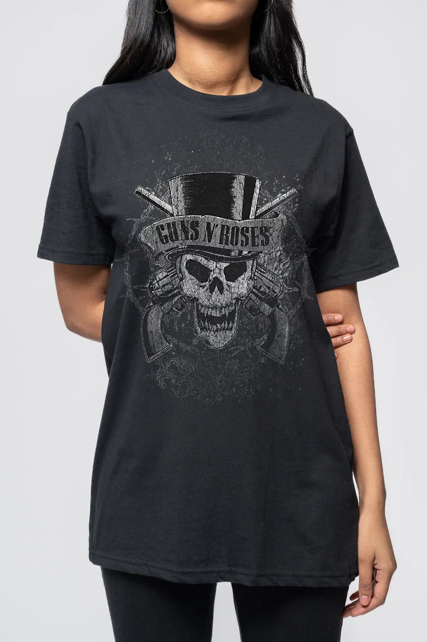 Guns N' Roses Faded Skull T Shirt sold by Paradiso Clothing product image thumbnail 3