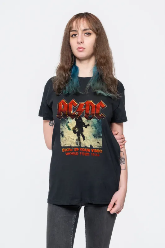 AC/DC Blow Up Your Video World Tour 88 T Shirt made by AC/DC