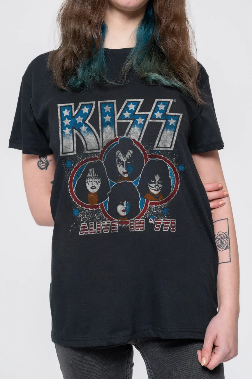 Kiss Alive In '77 T Shirt sold by Paradiso Clothing product image thumbnail 3