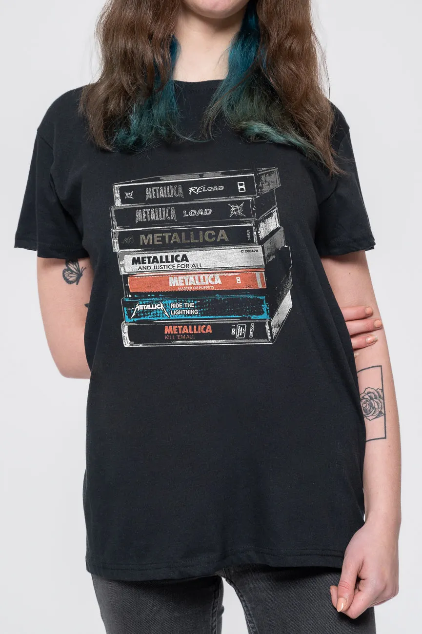 Metallica Cassettes Albums T Shirt sold by Paradiso Clothing product image thumbnail 3