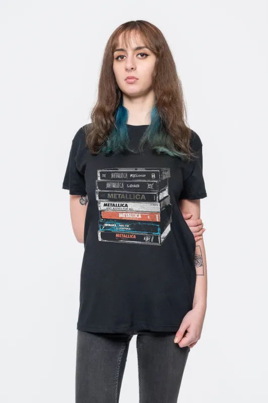 Metallica Cassettes Albums T Shirt sold by Paradiso Clothing