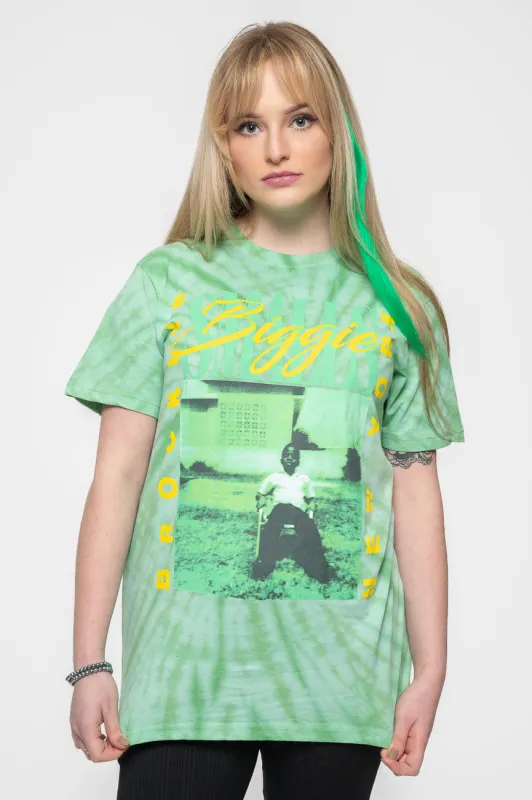 Biggie Smalls 90's New York City Tie Dye T Shirt sold by Paradiso Clothing