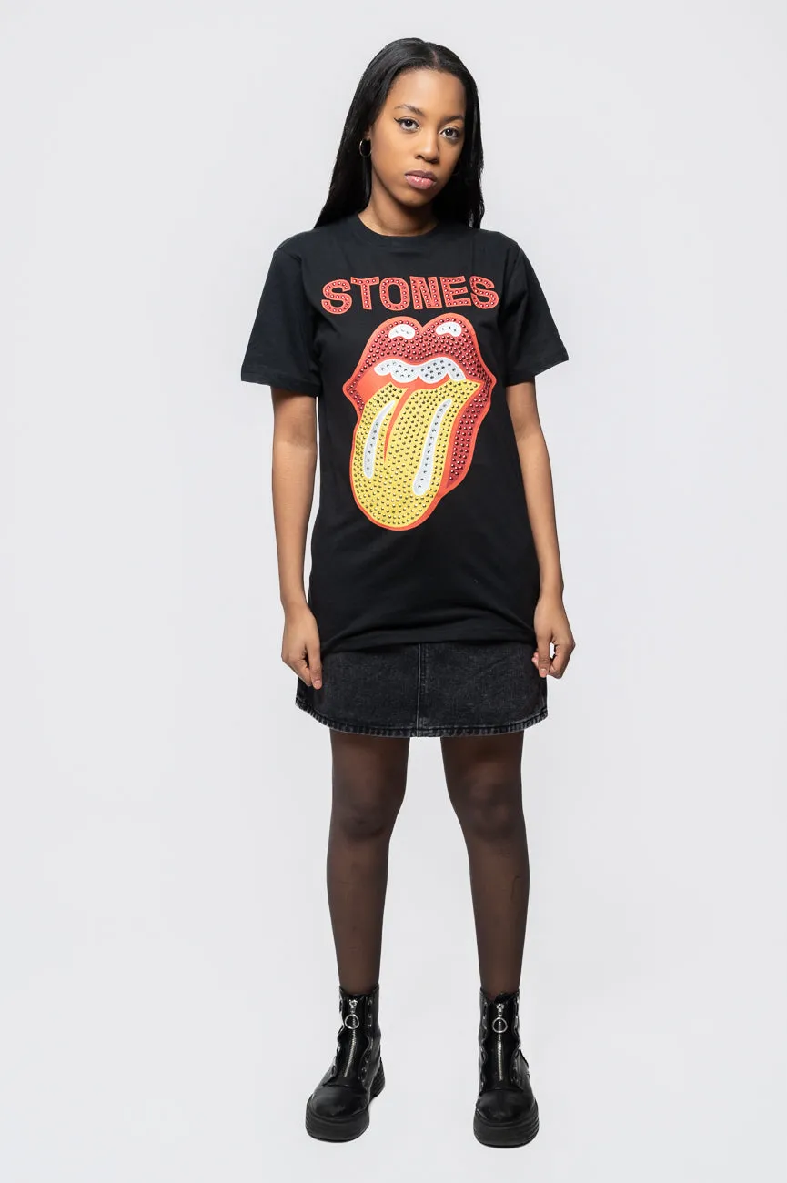 The Rolling Stones Diamante Tongue T Shirt sold by Paradiso Clothing product image thumbnail 2