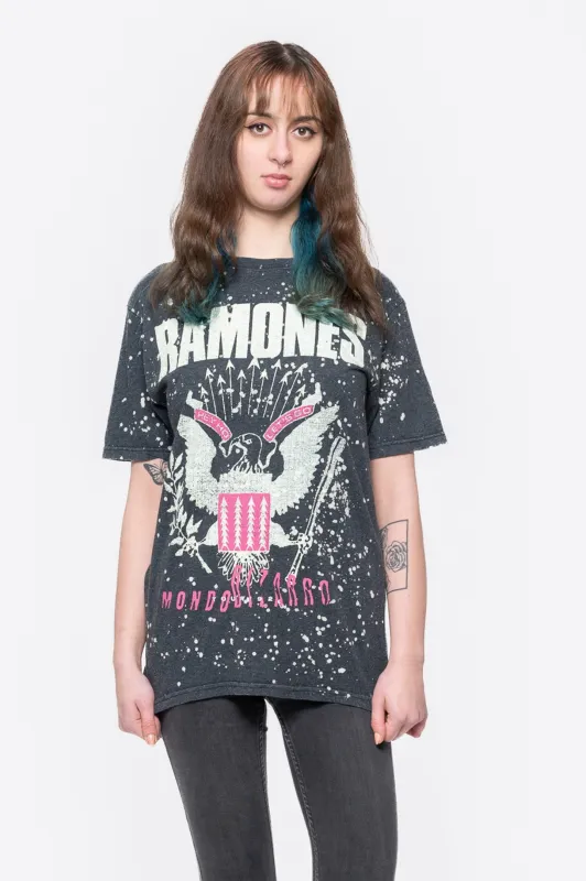 Ramones Eagle Band Logo Tie Dye T Shirt sold by Paradiso Clothing