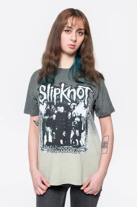 Slipknot Barcode Photo Dip Dye T Shirt sold by Paradiso Clothing