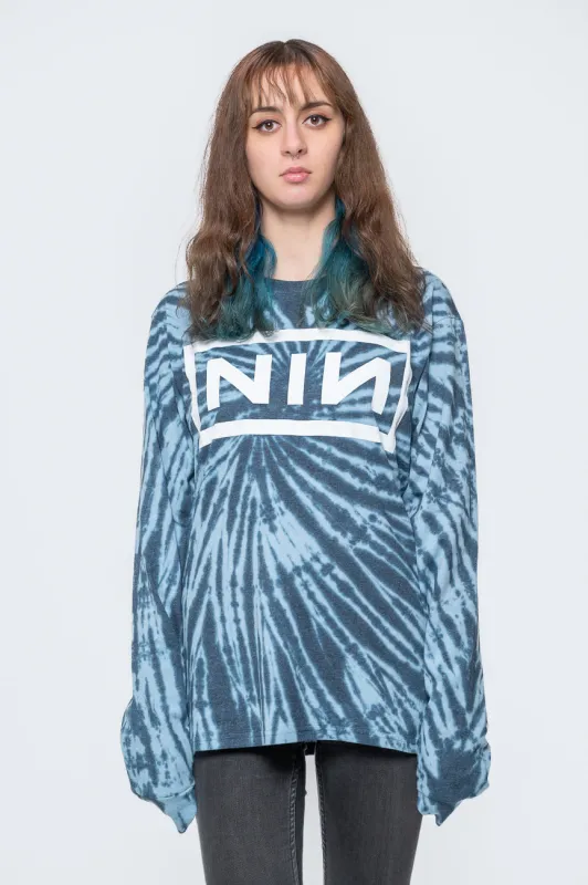 Nine Inch Nails Dip Dye Long Sleeve T Shirt sold by Paradiso Clothing