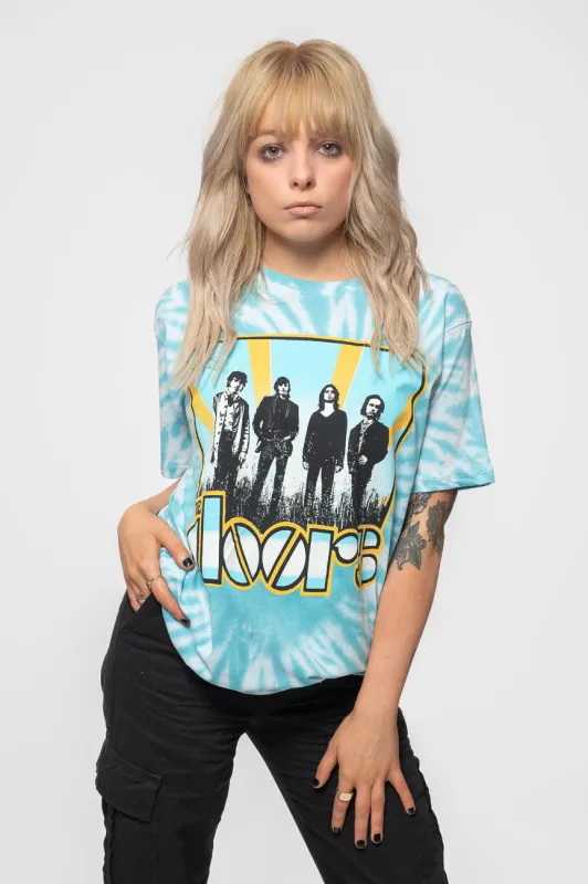 The Doors Waiting For The Sun Dye Wash T Shirt made by Paradiso Clothing