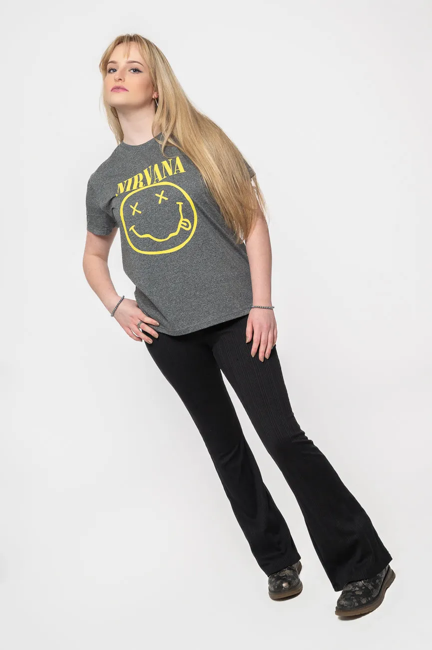 Nirvana Flower Sniffin Brindle T Shirt sold by Paradiso Clothing product image thumbnail 5