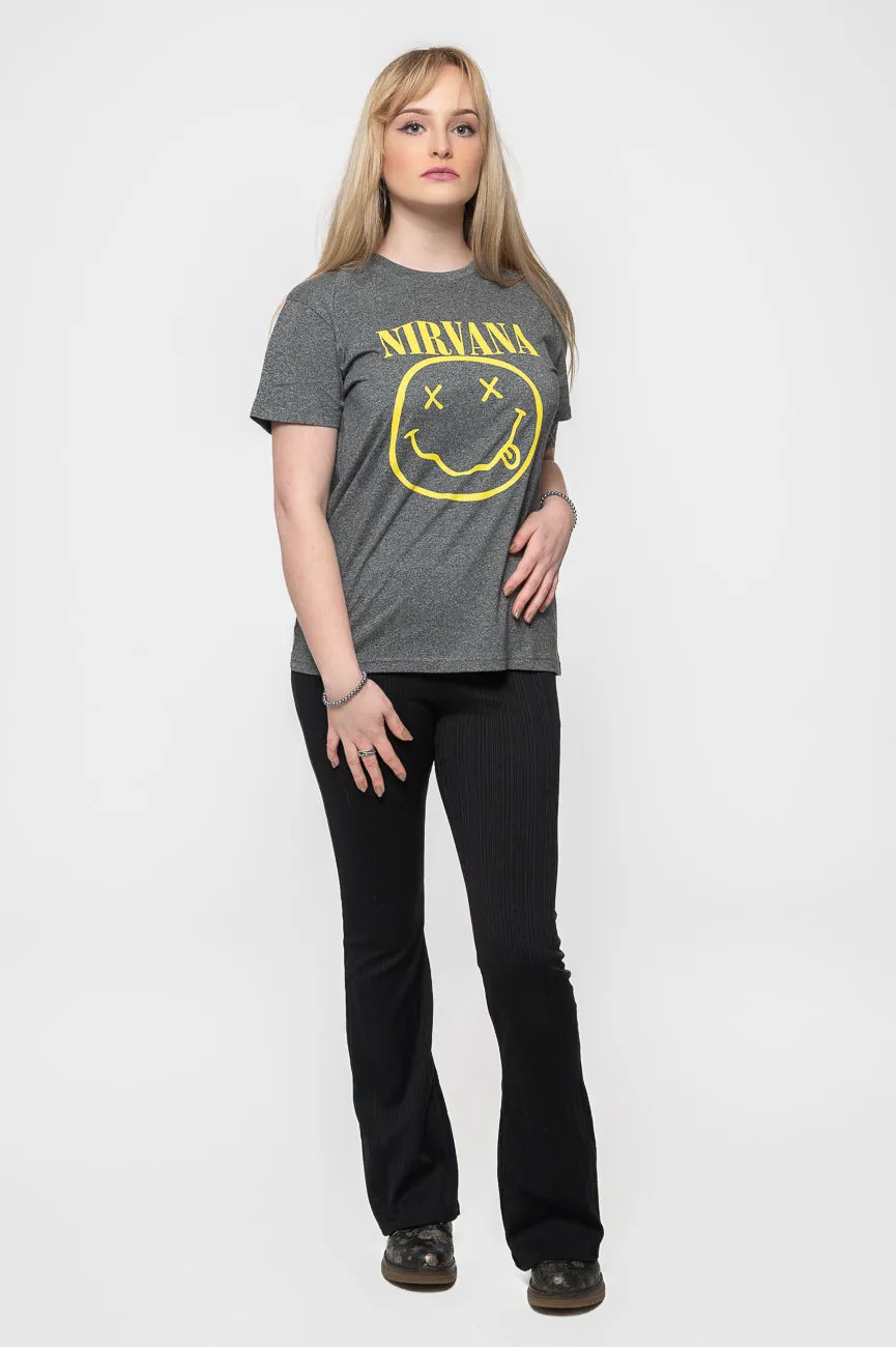 Nirvana Flower Sniffin Brindle T Shirt sold by Paradiso Clothing product image thumbnail 2