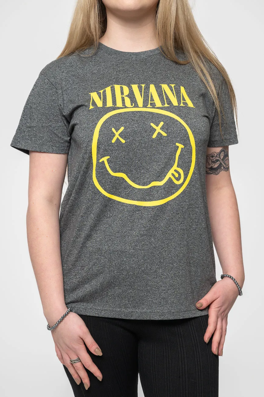 Nirvana Flower Sniffin Brindle T Shirt sold by Paradiso Clothing product image thumbnail 3