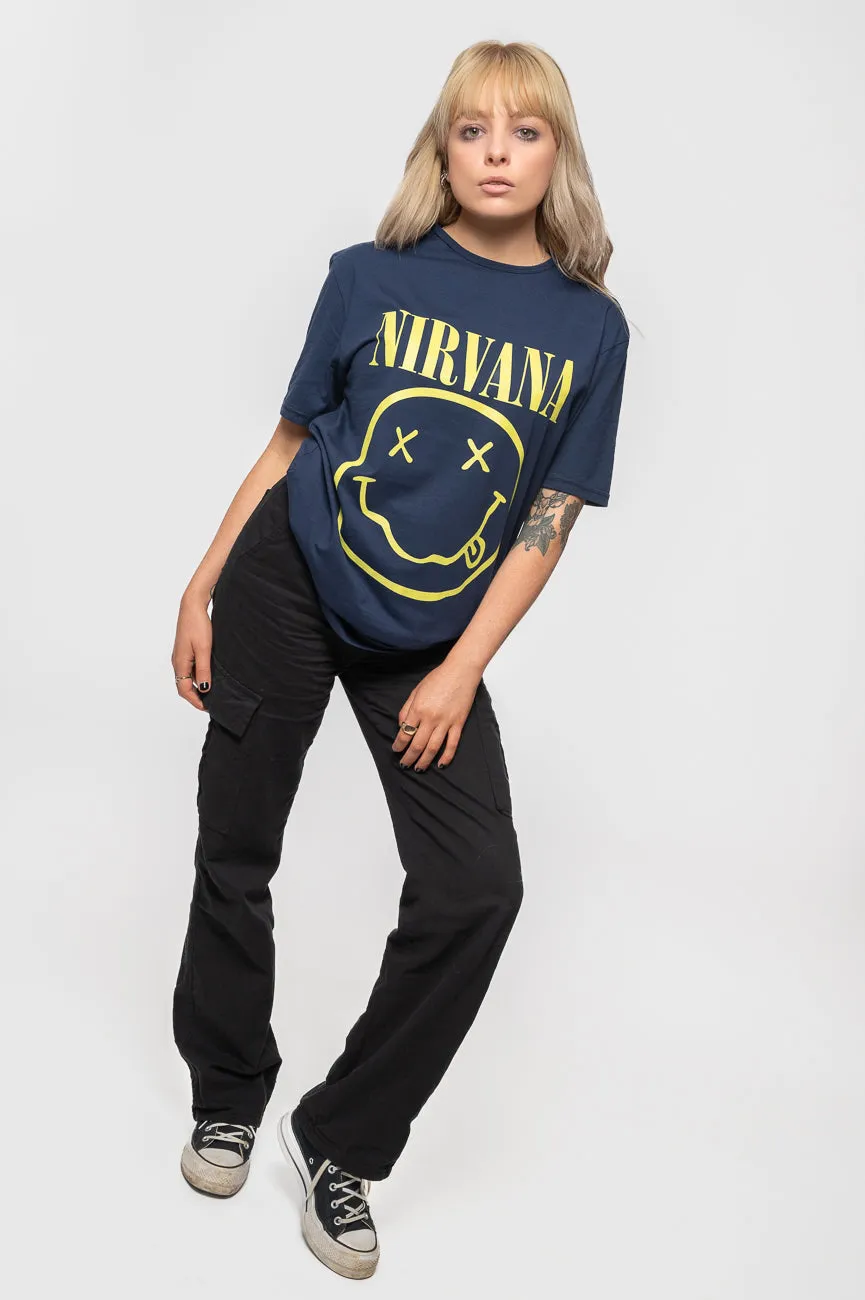 Nirvana Yellow Grunge Smile T Shirt sold by Paradiso Clothing product image thumbnail 5