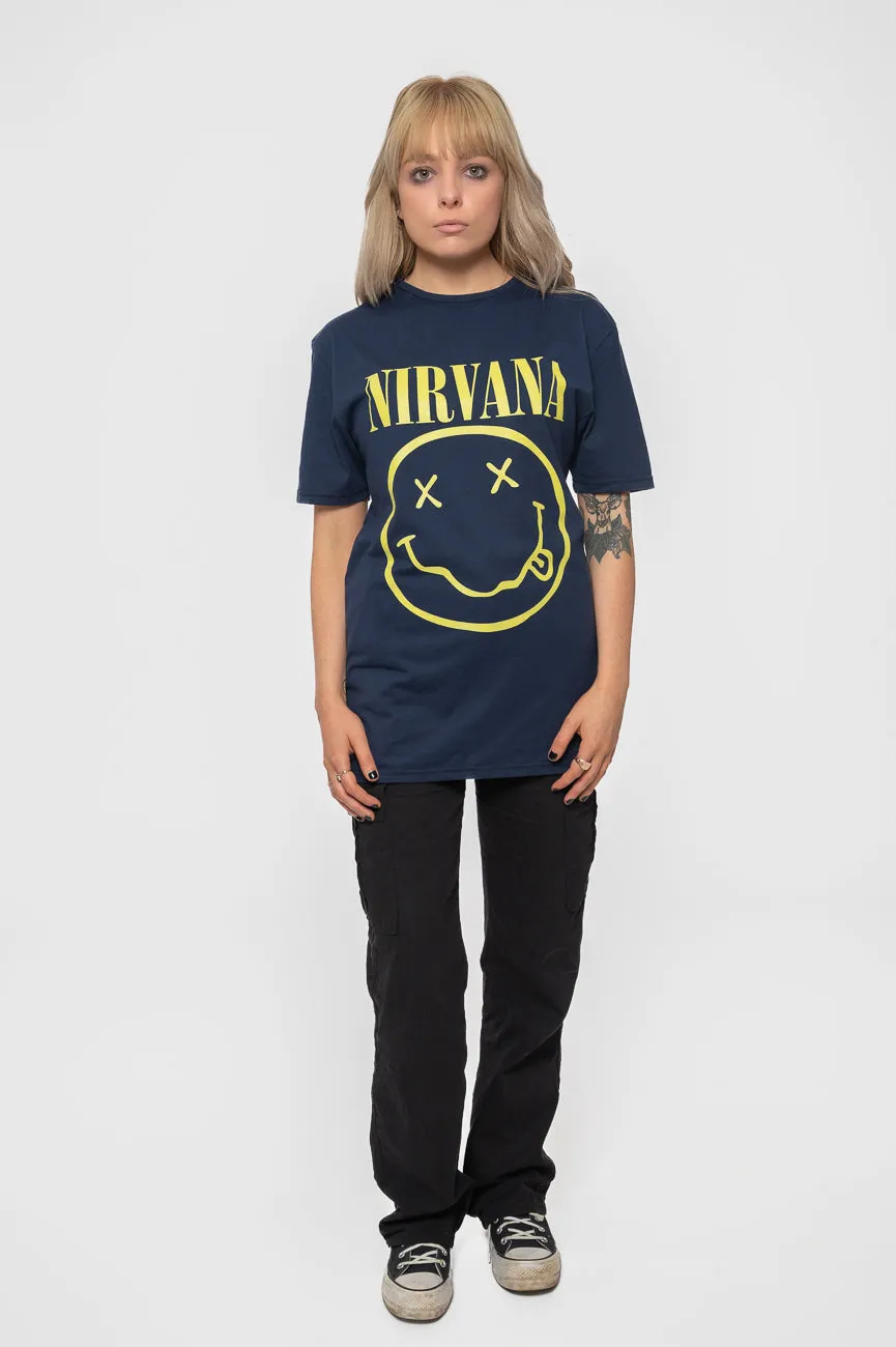 Nirvana Yellow Grunge Smile T Shirt sold by Paradiso Clothing product image thumbnail 2