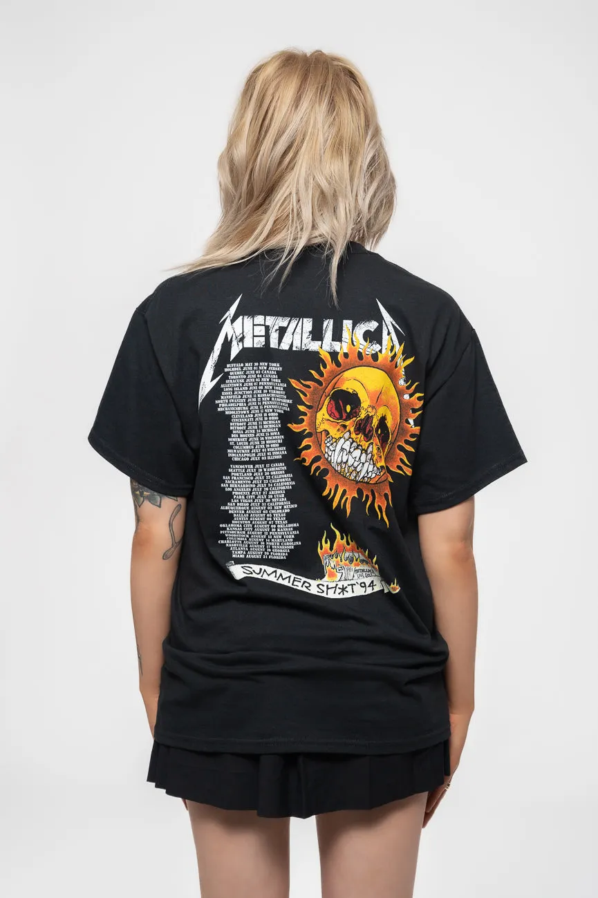 Metallica Flaming Skull Tour 94 T Shirt sold by Paradiso Clothing product image thumbnail 4
