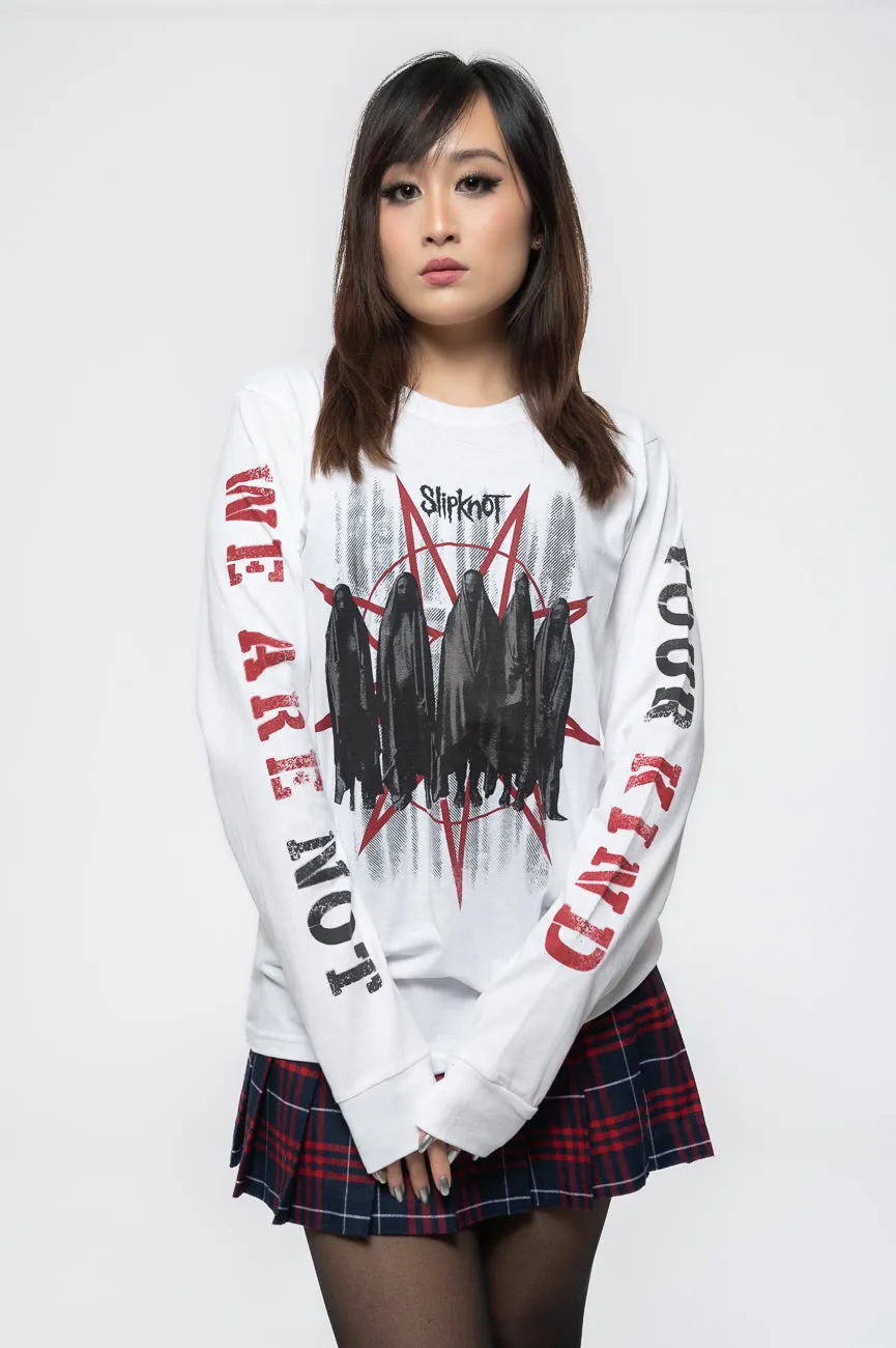 Slipknot Shrouded Group Long Sleeve T Shirt sold by Paradiso Clothing