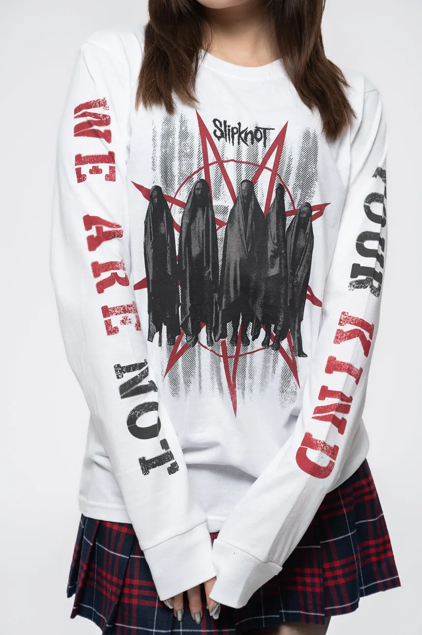 Slipknot Shrouded Group Long Sleeve T Shirt sold by Paradiso Clothing product image thumbnail 3