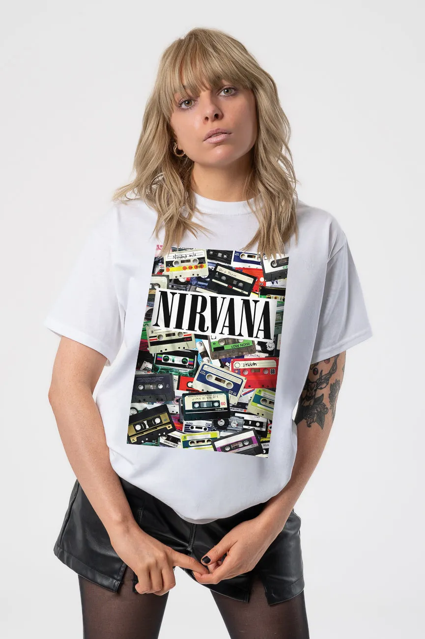 Nirvana Cassettes T Shirt sold by Paradiso Clothing